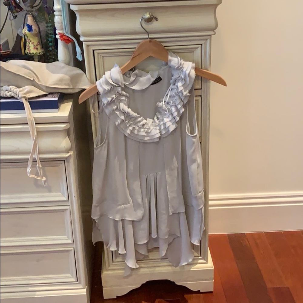 Zara gray blouse size S
